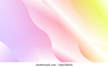 Modern Wavy Background. For Template Cell Phone Backgrounds. Vector Illustration with Color Gradient