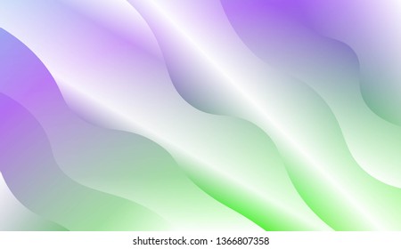 Modern Wavy Background. For Template Cell Phone Backgrounds. Vector Illustration with Color Gradient