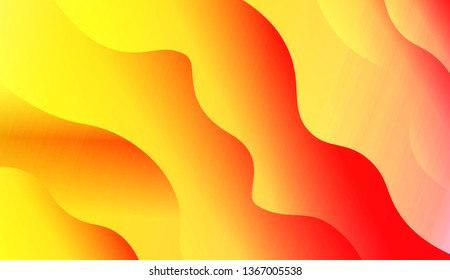 Modern Wavy Background. For Template Cell Phone Backgrounds. Vector Illustration with Color Gradient