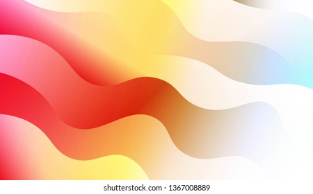 Modern Wavy Background. For Template Cell Phone Backgrounds. Vector Illustration with Color Gradient