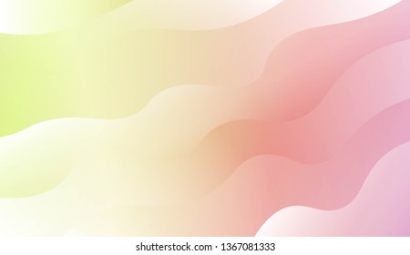 Modern Wavy Background. For Template Cell Phone Backgrounds. Vector Illustration with Color Gradient