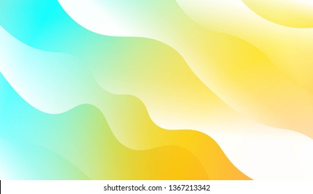 Modern Wavy Background. For Template Cell Phone Backgrounds. Vector Illustration with Color Gradient