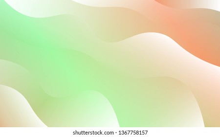 Modern Wavy Background. For Template Cell Phone Backgrounds. Vector Illustration with Color Gradient