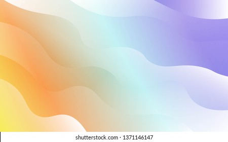 Modern Wavy Background. For Template Cell Phone Backgrounds. Vector Illustration with Color Gradient