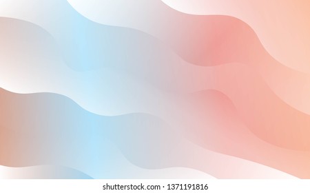 Modern Wavy Background. For Template Cell Phone Backgrounds. Vector Illustration with Color Gradient