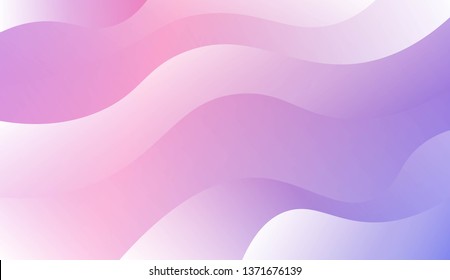 Modern Wavy Background. For Template Cell Phone Backgrounds. Vector Illustration with Color Gradient