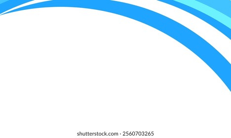 Modern wavy blue light on a clean white background. Perfect for modern website headers, business presentations, brochures.