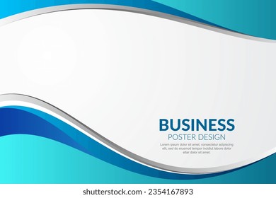 Modern wavy business style background