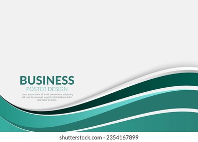 Modern wavy business style background
