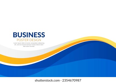 Modern wavy business style background