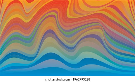 Fondo de presentación abstracto de curva ondulada moderna. Ilustración del vector
