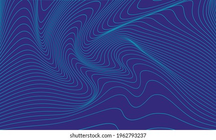 Modern wavy curve abstract presentation background. Vector illustration