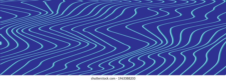 Modern wavy curve abstract presentation background. Vector illustration