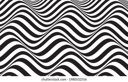 Modern wavy curve abstract presentation background. Vector illustration