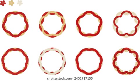 Modern wavy and curved frame set