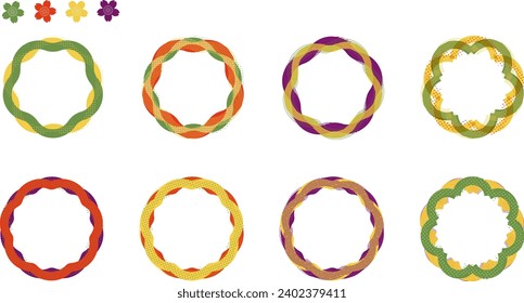 Modern wavy and curved frame set