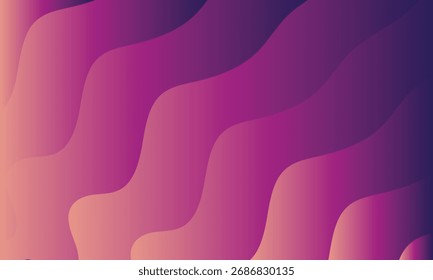 Modern wavy gradient background in purple and pink tones with smooth curves and elegant flow — perfect for digital design or wallpaper.
