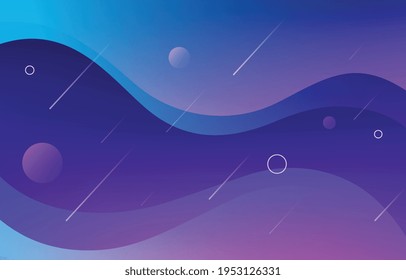 Fondo geométrico moderno de gradiente ondulado con líneas. Plantilla de diseño abstracto minimalista, página de inicio, cartel.