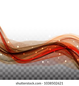 Modern wavy light colorful effect on background. Vector illustration