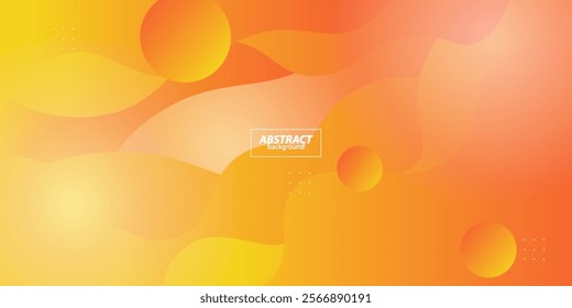 Modern wavy orange textured background design in 3D style with dynamic orange color. EPS10 vector