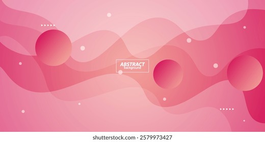 Modern wavy pink textured background design in 3D style with dynamic pink color. EPS10 vector