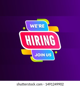 Modern We Are Hiring Design Template