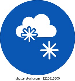 Modern weather flat icons set. Flat vector symbols on coloured backgrounds.