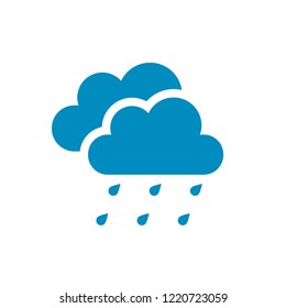 Modern weather flat icons set. Flat vector symbols on coloured backgrounds.