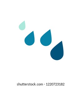 Modern weather flat icons set. Flat vector symbols on coloured backgrounds.