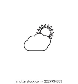 Modern weather icons. Flat vector illustration for Web, print, and Mobile App