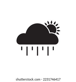 Moderne Wettersymbole. Flache Vektorgrafik für Web-, Print- und Mobile-App