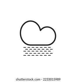 Moderne Wettersymbole. Flache Vektorgrafik für Web-, Print- und Mobile-App