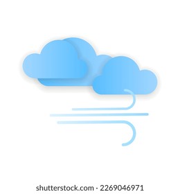 Modern weather icons. Flat vector symbols on white background