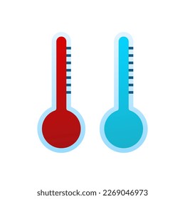 Modern weather icons. Flat vector symbols on white background
