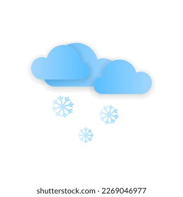 Modern weather icons. Flat vector symbols on white background