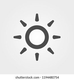 Modern weather icons set. Flat vector symbols on dark background.