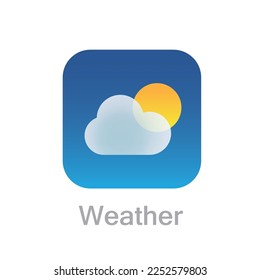 Iconos climáticos modernos. Símbolos vectoriales planos 