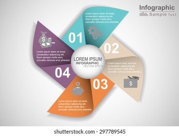 Modern weathercock infographics.Vector illustration.