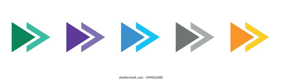 Modernas flechas de la web conjunto colorido, gran diseño para cualquier propósito. Iconos del cursor establecidos. 