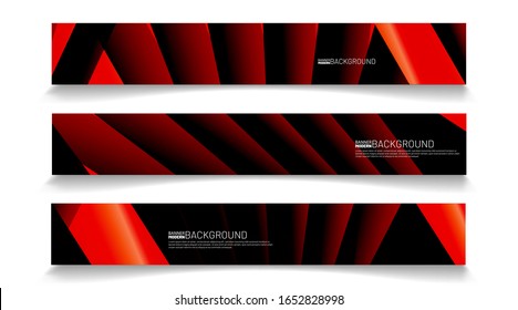 Modern web banner background. abstract vector template design
