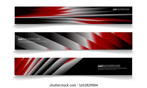 Modern web banner background. abstract vector template design