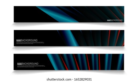 Modern web banner background. abstract vector template design