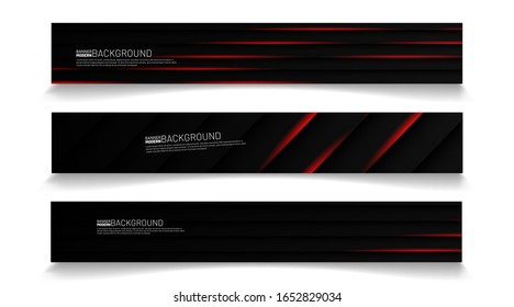 Modern web banner background. abstract vector template design