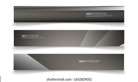 Modern web banner background. abstract vector template design
