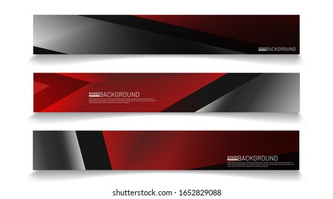 Modern web banner background. abstract vector template design