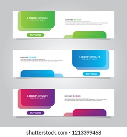 Modern web banner background vector template . ads frame . advertising business