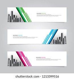 Modern web banner background vector template . ads frame . advertising business