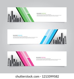Modern web banner background vector template . ads frame . advertising business