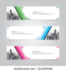 Modern web banner background vector template . ads frame . advertising business