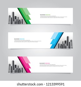 Modern web banner background vector template . ads frame . advertising business